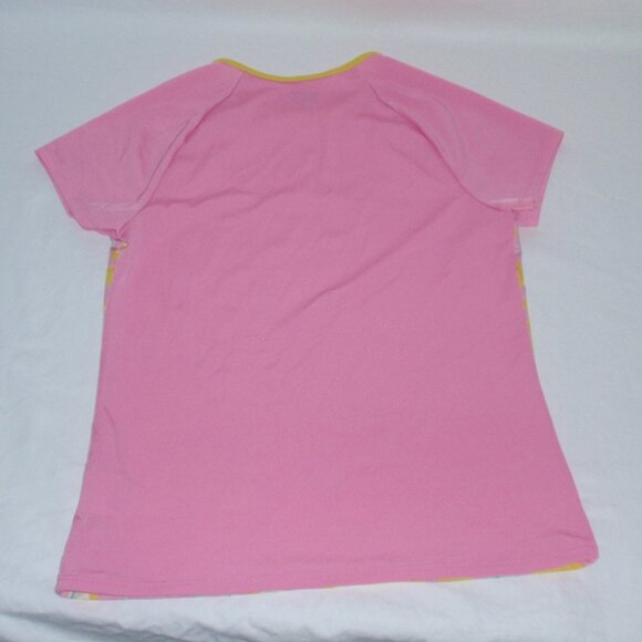 3pc Lands End Mix Match Pink Striped Lemons Bikini Rash Guard Swimsuit Set Sz 14 - Picture 14 of 16